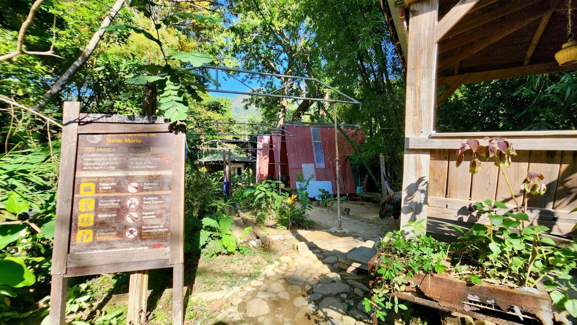 Hostal Las Mariposas Minca Exteriör bild